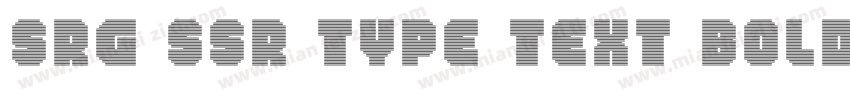 SRG SSR Type Text Bold Regular字体转换